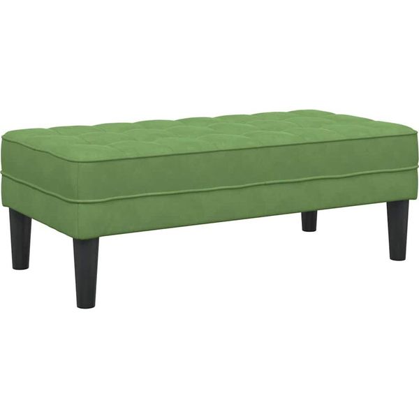 Syfax™ Panchina Con Cuscino Verde Chiaro 113 X 57 X 39 Cm Velluto-image