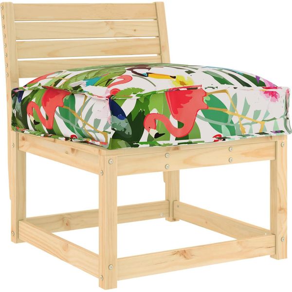 Vidaxl Cuscino Floreale Multicolore 50 X 50 X 12 Cm Tessuto Oxford-image