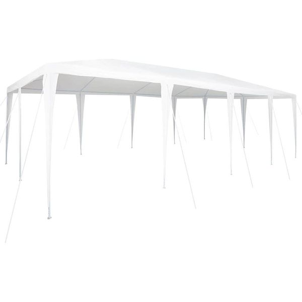Vidaxl Tenda Per Feste Bianca 800 X 400 X 266 Cm In Poliestere E Acciaio-image