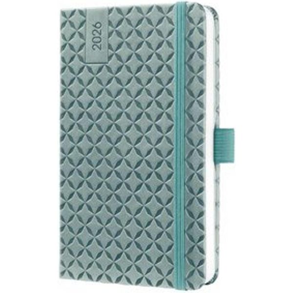 Sigel J6132 Sigel Agenda Tascabile Jolie Flair 2026, In Pelle Finta, Oceano-image
