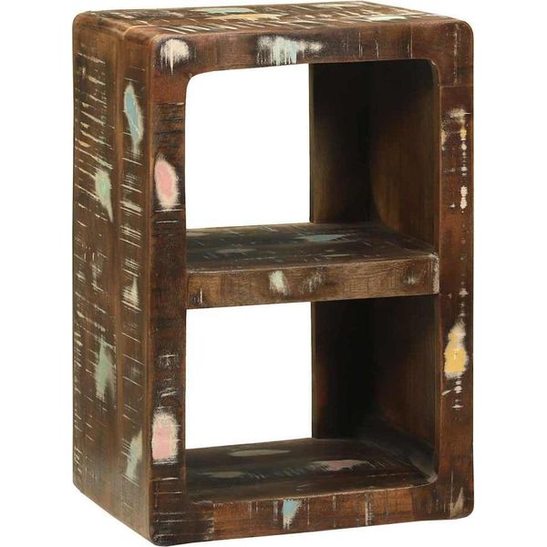Vidaxl Mobile Tv Multicolore 36 X 30 X 54 Cm In Legno Massiccio Di Recupero-image