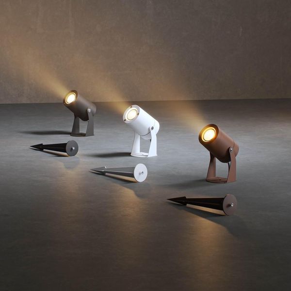 Sair - Faro A Led A Picchetto Rotondo 10W IP65 Bianco 3000K - Luce Da Giardino Per Piante O Siepe H36Cm - Beneito Faure-image