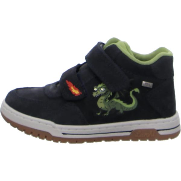 Scarpa Con Velcro Lurchi Balduin Blinker Da Ragazzo, Blu, Misura 27-image