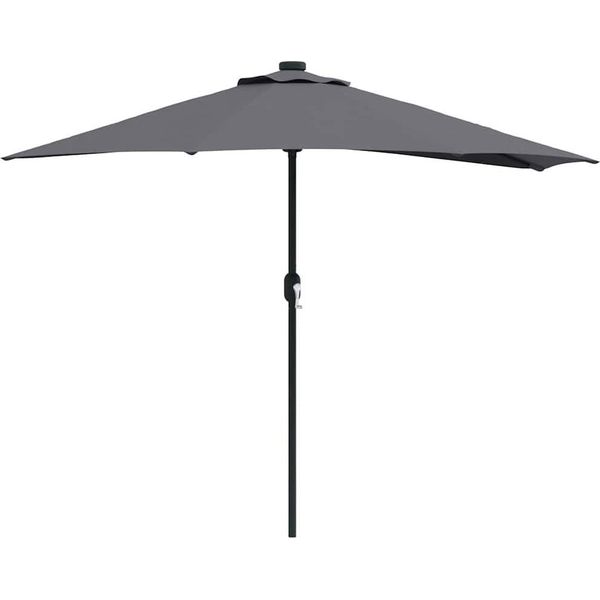 Vidaxl Ombrellone Da Giardino Antracite 294 X 150 X 224 Cm Tessuto-image