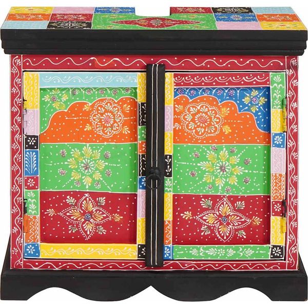 Vidaxl Mobiletto Marrone 60 X 35 X 55 Cm In Legno Massiccio Di Mango-image