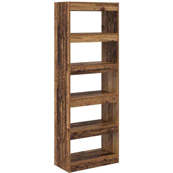 Vidaxl Libreria In Legno Vecchio 60 X 30 X 166 Cm Materiale A Base Di Legno-image