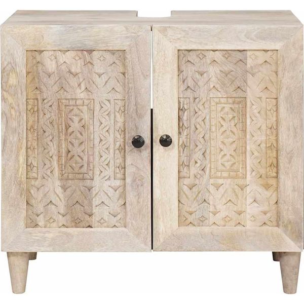 Vidaxl Mobile Da Bagno A Parete Con Porta Bianco 62 X 33 X 58 Cm-image