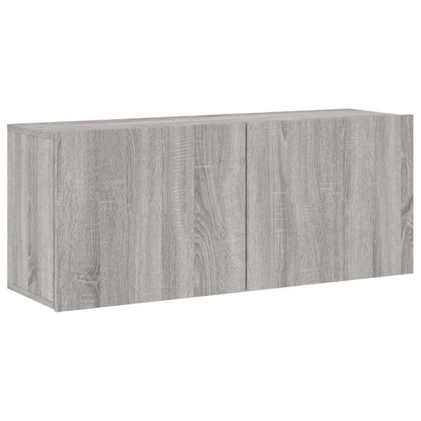 Syfax™ Mobile Tv A Parete Grigio Sonoma 100X30X41 Cm-image