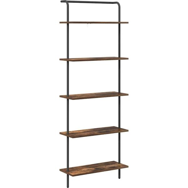 Syfax™ Libreria Rovere Fumé 60 X 24 X 168 Cm Legno Multistrato-image