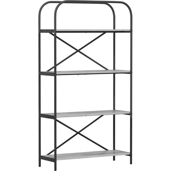Syfax™ Libreria Grigio Sonoma 80 X 30 X 146 Cm Legno Multistrato-image