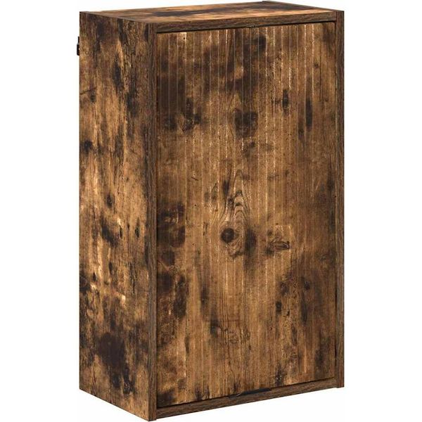 Syfax™ Mobile Da Bagno Con Archiviazione Rovere Fumé 39 X 23,5 X 65 Cm-image