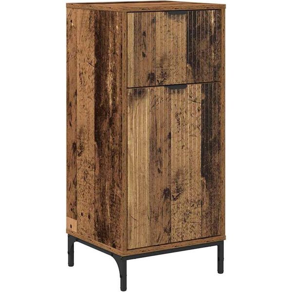Syfax™ Mobile Da Bagno Con Cassetto Legno Vecchio 39,5 X 36 X 88 Cm-image