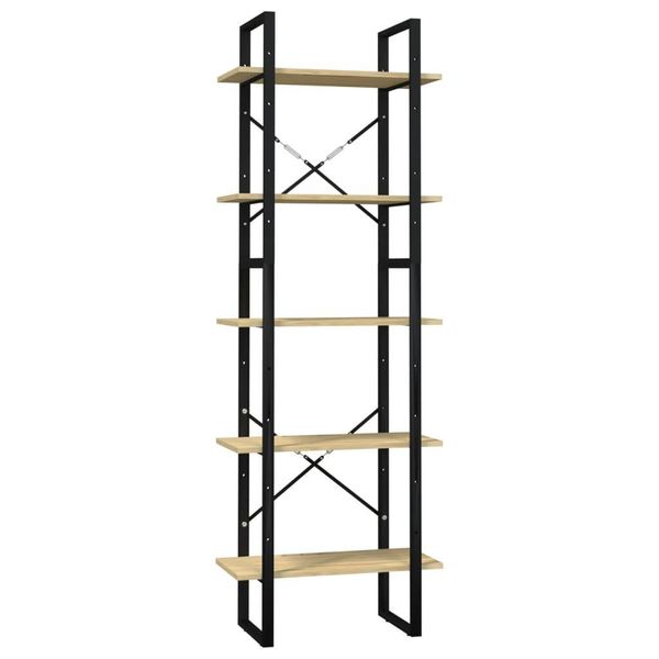 Syfax™ Libreria A 5 Ripiani 60X30X175 Cm In Legno Massello Di Pino-image