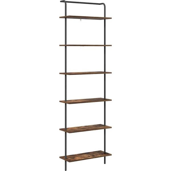 Syfax™ Libreria Rovere Fumé 60 X 24 X 203 Cm Legno Multistrato-image