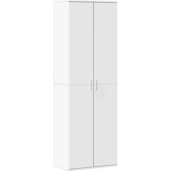 Syfax™ Credenza Bianca 60X35X180 Cm In Legno Multistrato-image