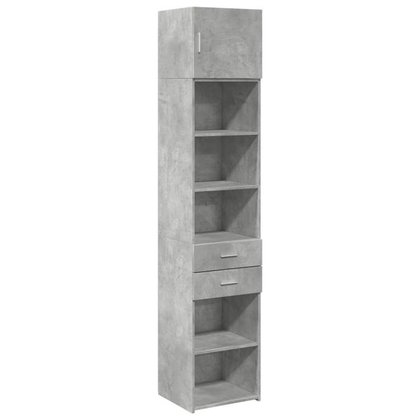 Syfax™ Mobile Sottile Grigio Cemento 45X42,5X225 Cm In Truciolato-image
