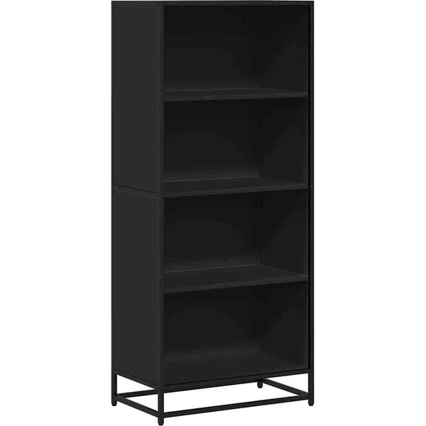 Syfax™ Libreria Nera 60X35X139 Cm In Truciolato-image