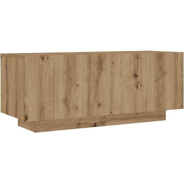 Syfax™ Comodino Rovere Artigianale 100X35X40 Cm In Legno Multistrato-image
