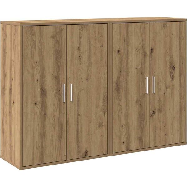 Syfax™ Credenza 2 Pcs Rovere Artigianale 60 X 31 X 84 Cm-image