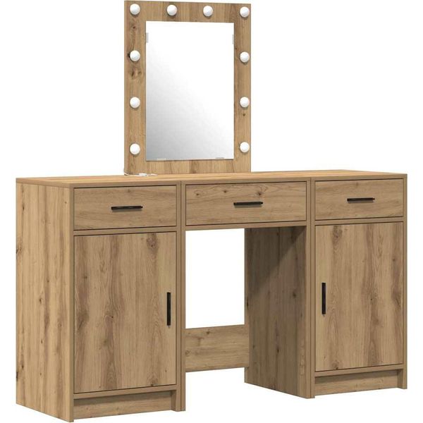 Syfax™ Tavolo Da Trucco Marrone 50 X 41 X 135 Cm Legno Multistrato-image