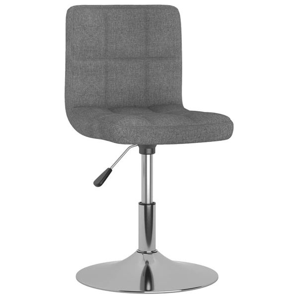 Syfax™ Sgabello Da Bar Girevole Grigio Chiaro In Tessuto-image