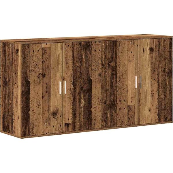 Syfax™ Credenza 2 Pcs Legno Vecchio 79 X 38 X 80 Cm Legno Multistrato-image