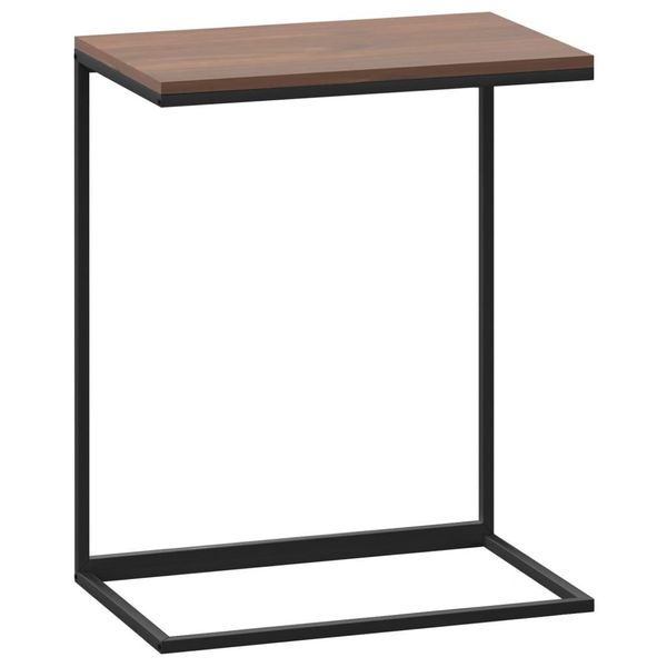 Syfax™ Tavolino Da Salotto Nero 55X35X66 Cm In Legno Multistrato-image