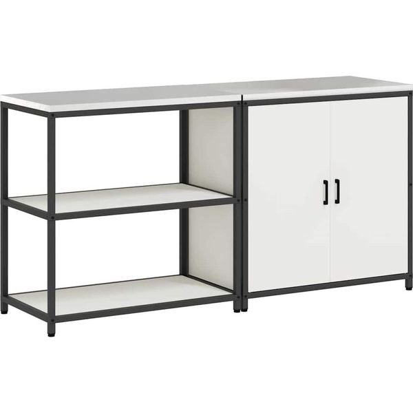 Syfax™ Set Di Stoccaggio Per Cucina Con Lo Scaffale 2 Pcs Bianco-image