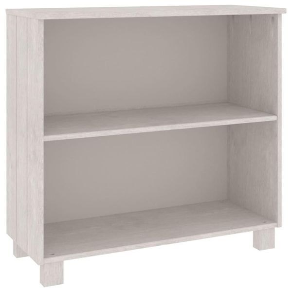 Syfax™ Credenza Hamar Bianca 85X35X80 Cm In Legno Massello Di Pino-image
