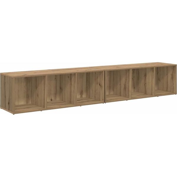 Syfax™ Set Mobile Tv 2 Pcs Rovere Artigianale 37 X 35 X 107Cm-image