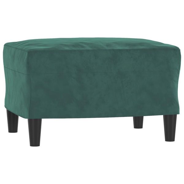 Syfax™ Poggiapiedi Verde Scuro 60X50X41 Cm In Velluto-image