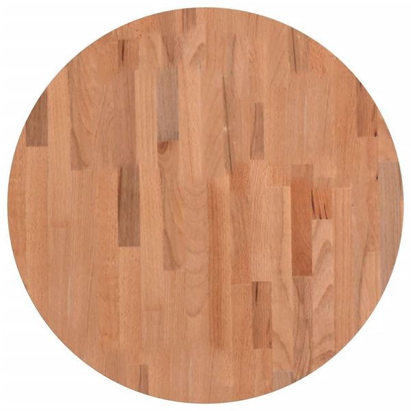 Syfax™ Piano Per Tavolo Ø60X4 Cm Rotondo In Legno Massello Di Faggio-image