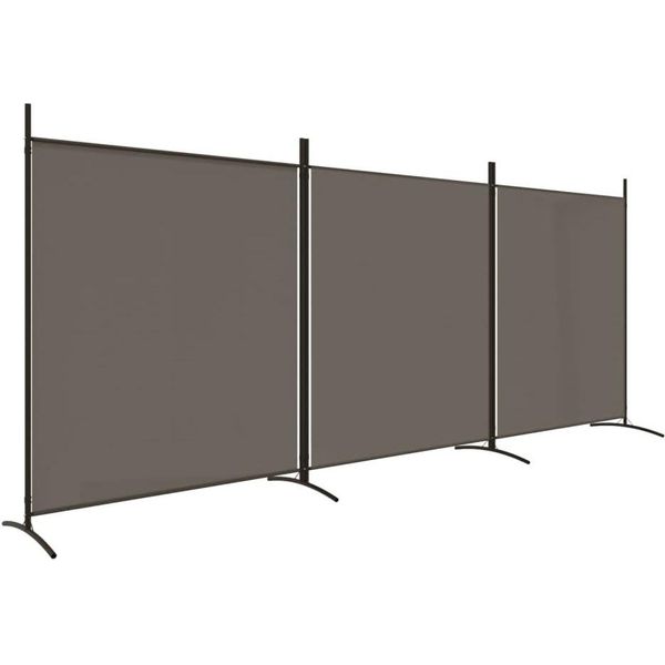Syfax™ Divisorio A 3 Pannelli Antracite 525X180 Cm In Tessuto-image