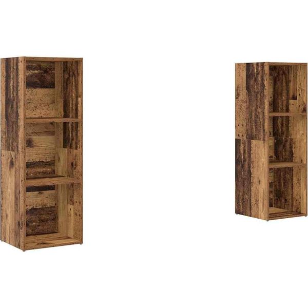 Syfax™ Set Mobile Tv 2 Pcs Legno Vecchio 107 X 35 X 37 Cm-image