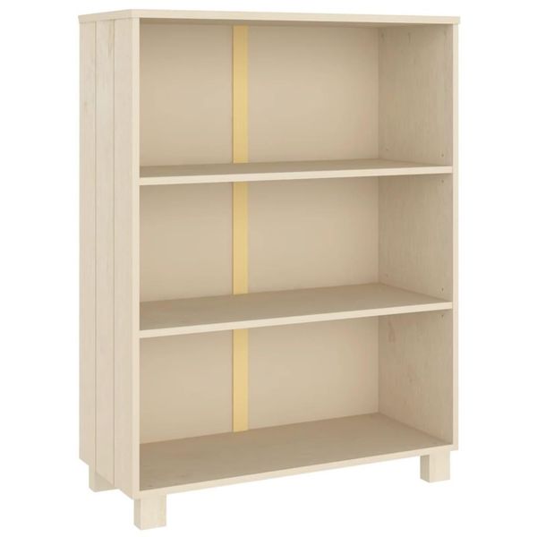Syfax™ Libreria Hamar Ambra 85X35X112 Cm In Legno Massello Di Pino-image
