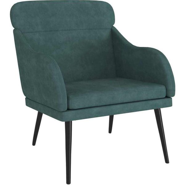 Syfax™ Poltrona Verde Scuro 63X76X80 Cm Velluto-image