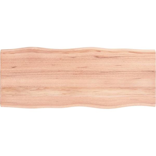 Syfax™ Piano Tavolo Marrone Chiaro 100X40X2 Cm In Rovere Non Trattato-image