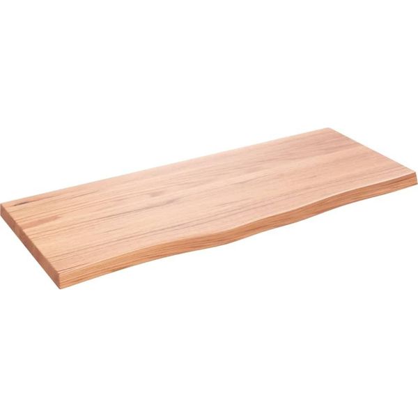 Syfax™ Ripiano Muro Marrone 100X40X(2-4) Cm Massello Rovere Trattato-image