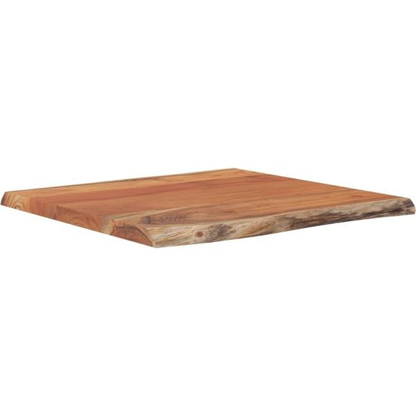 Syfax™ Piano Tavolo 60X60X2,5 Cm Quadrato Massello Acacia Bordi Vivi-image