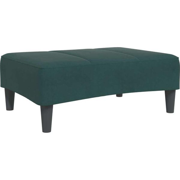 Syfax™ Poggiapiedi Verde Scuro 77X55X31 Cm In Velluto-image