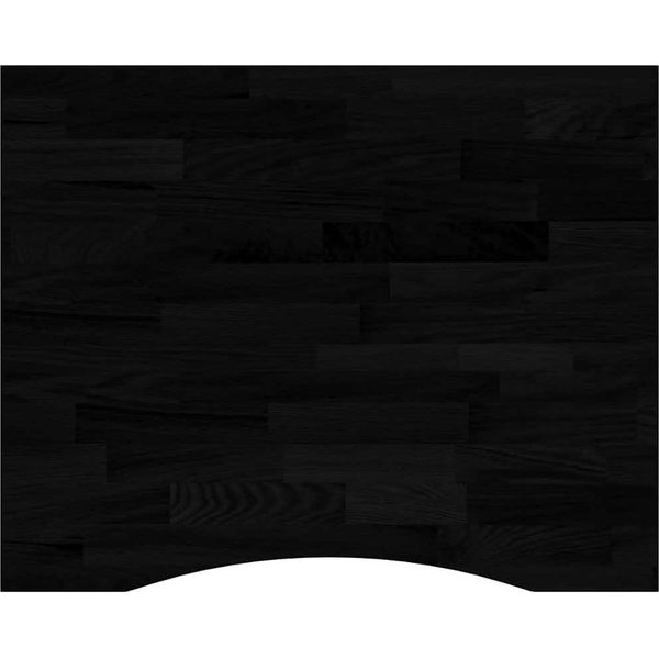 Syfax™ Piano Scrivania Marrone Scuro 100X80X2,5 Cm In Rovere Massello-image