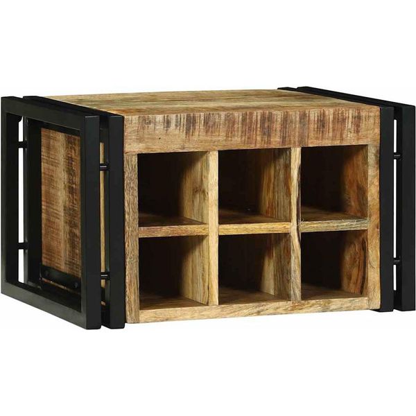 Syfax™ Portabottiglie 2 Pcs 46 X 35 X 27,5 Cm Legno Di Mango Massello-image