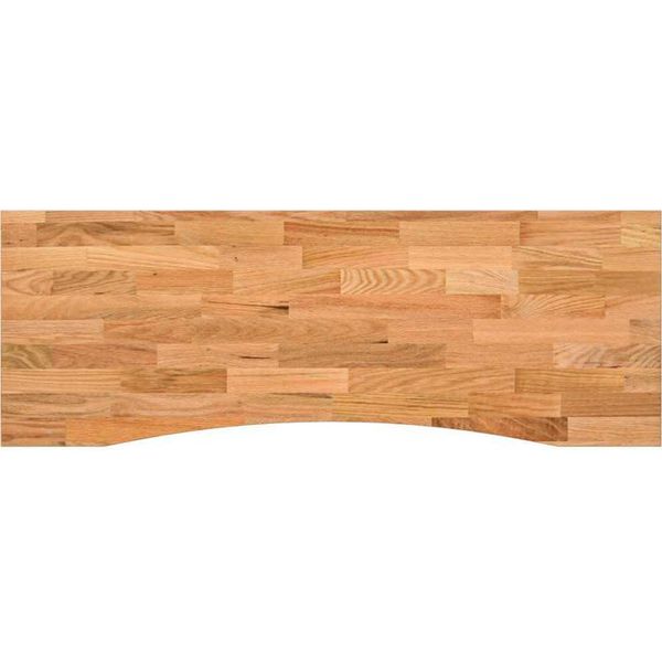 Syfax™ Piano Scrivania Marrone Chiaro 140X50X2,5 Cm In Rovere Massello-image