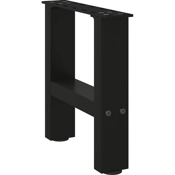 Syfax™ Gambe Per Tavolino Da Caffè Nere 2 Pz 40X(30-31) Cm Acciaio-image