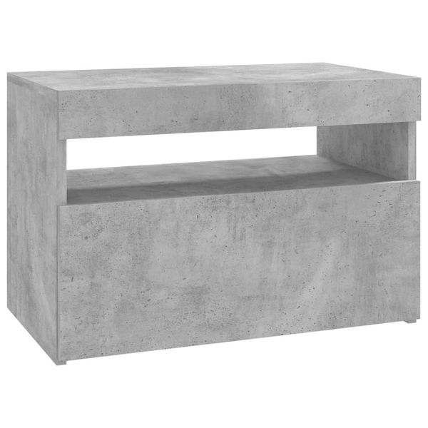 Syfax™ Mobile Porta Tv Con Luci Led Grigio Cemento 60X35X40 Cm-image
