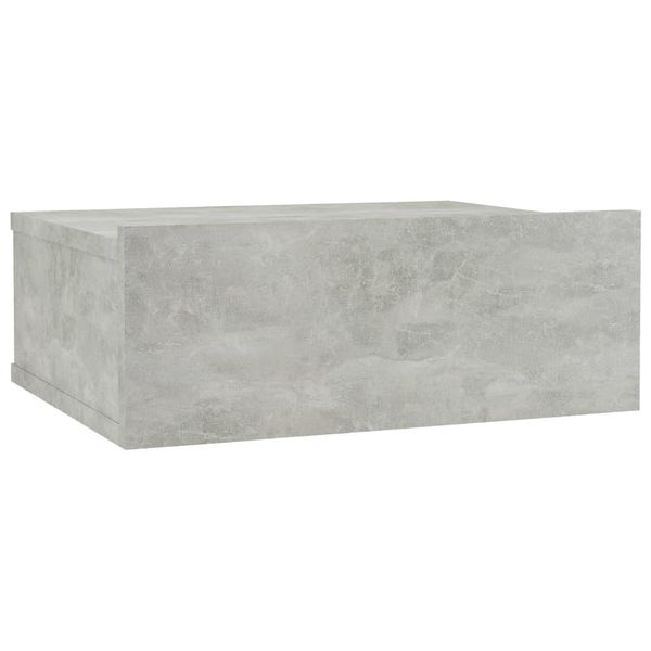 Syfax™ Comodino Pensile Grigio Cemento 40X30X15Cm In Legno Multistrato-image