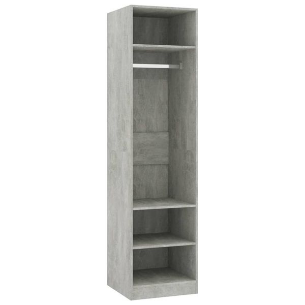 Syfax™ Armadio Grigio Cemento 50X50X200 Cm In Legno Multistrato-image