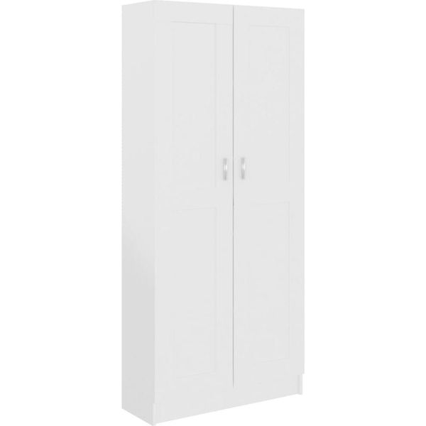 Syfax™ Libreria Bianca 82,5X30,5X185,5 Cm In Legno Truciolato-image