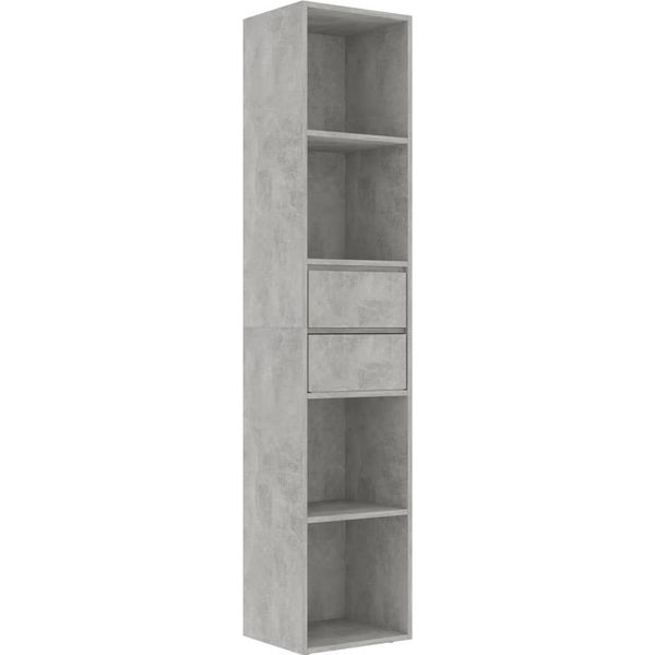 Syfax™ Libreria Grigio Cemento 36X30X171 Cm In Legno Multistrato-image