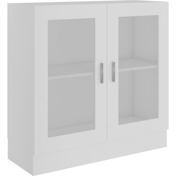 Syfax™ Armadietto Con Vetrina Bianco 82,5X30,5X80 Cm Legno Multistrato-image